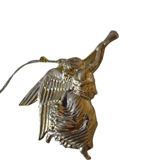 Home For The Holidays Angel Ornaments Set Of 6 Silver Plated Vintage 1997 CB2 - Picture 6 of 8
